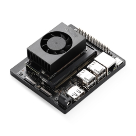 Figure 3 — The NVIDIA Jetson Orin Nano Super Developer Kit at US $249 from SparkFun Electronics. The kit includes an Orin Nano 8GB module (67 TOPS, 7–15 W) and a reference carrier board compatible with all Or…